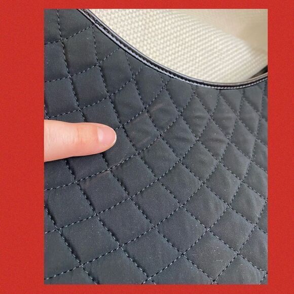 Vintage Y2K Bally black quilted shoulder bag with leather - Picture 6 of 10